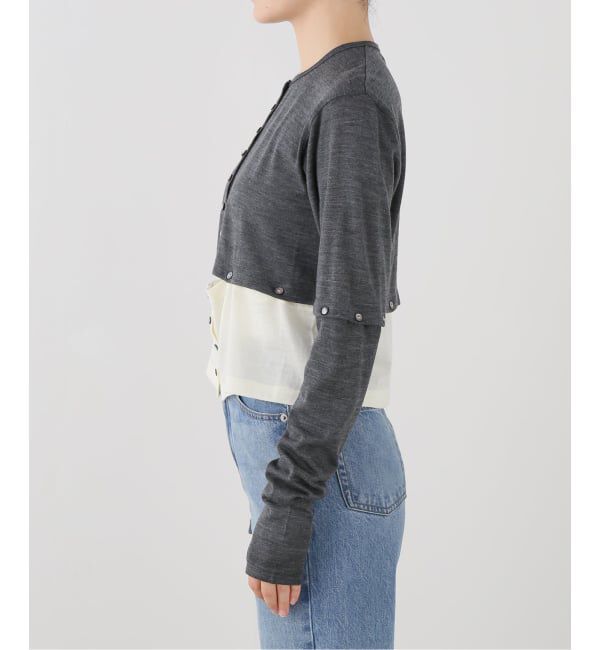 FRAMeWORK「KAYLE/ケイル WOOL JERSEY DETACHABLE CARDIGAN」|ニット・セーター|