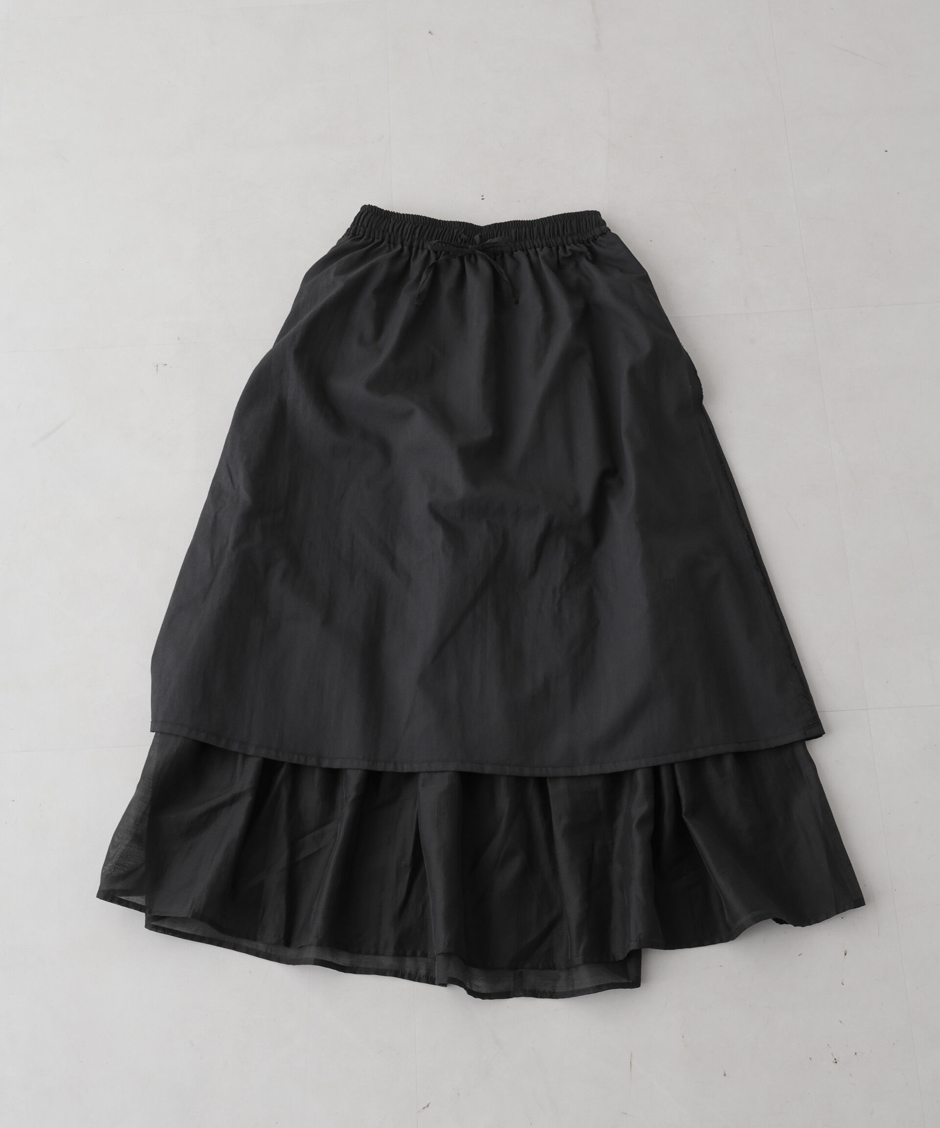 NANO universe「梯子レース切り替えティアードスカート」|スカート|