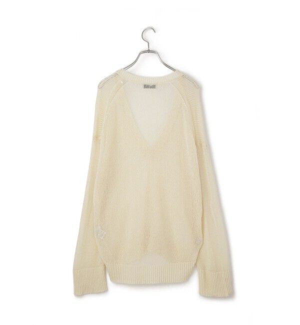 ADAM ET ROPE'「シアーVネックトップス」|Tシャツ・カットソー|