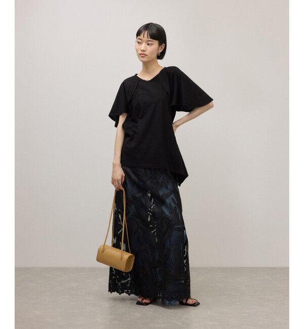 ADAM ET ROPE'「メッシュレースマキシスカート」|スカート|