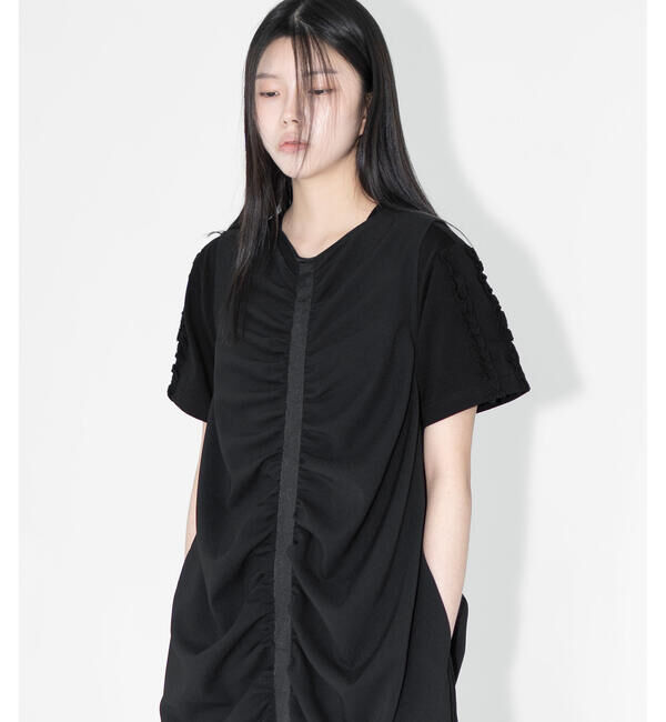  「eunoia｜シャーリング ロングワンピース WOMEN」|ワンピース|