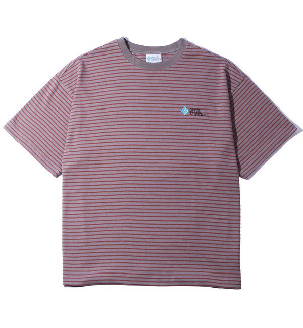  「【OFFICE SERVICES】ボーダーTEE」|Tシャツ・カットソー|グレー