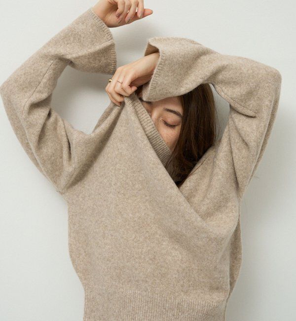  「【もちふわシリーズ】もちふわWOOLボートネックニット」|ニット・セーター|