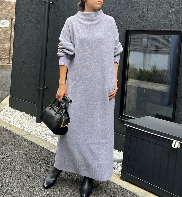 Rouge vif「MIX調ニットロングワンピース」|ワンピース|