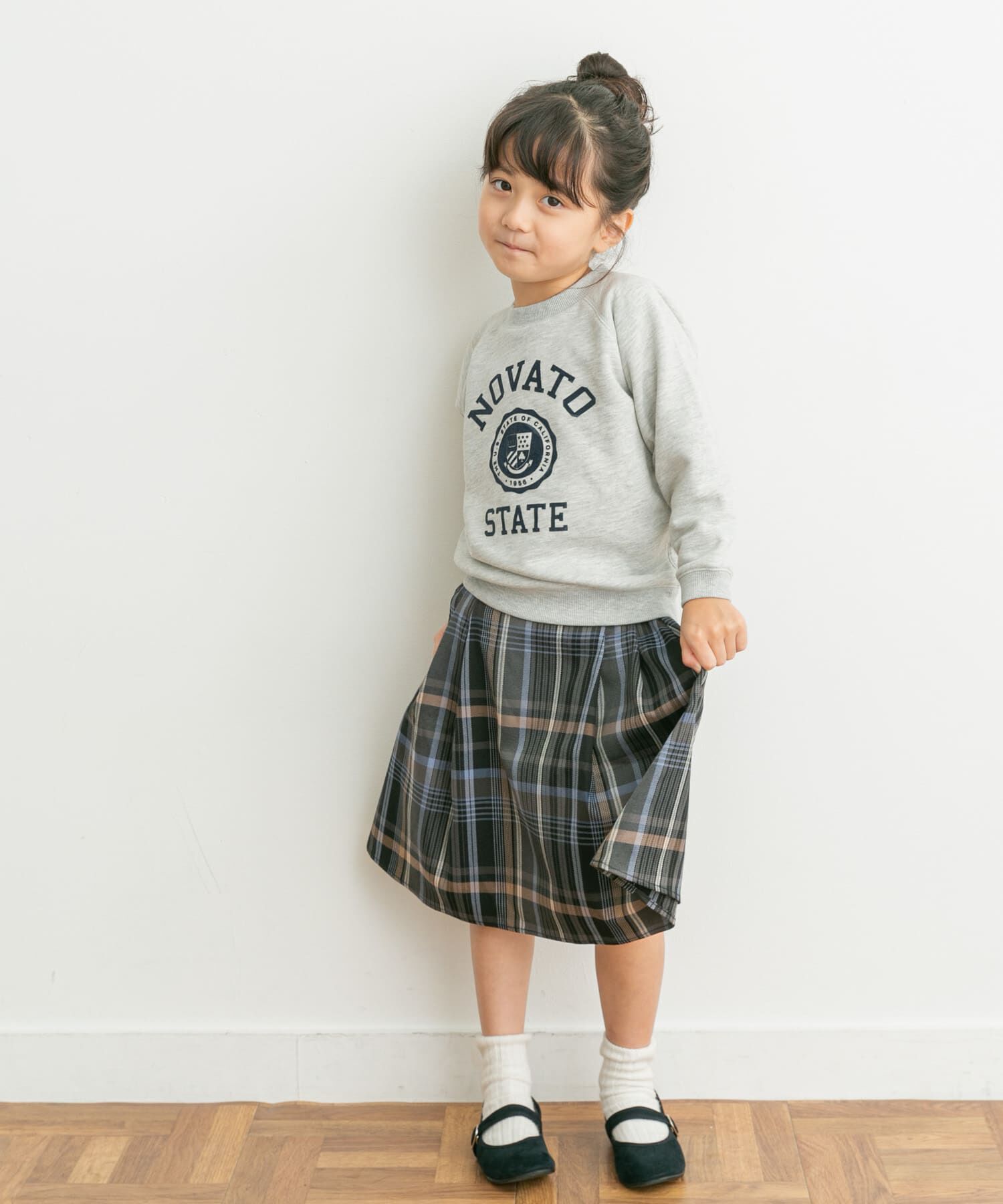 URBAN RESEARCH DOORS「『親子リンク』カラーチェックスカート(KIDS)」|その他|