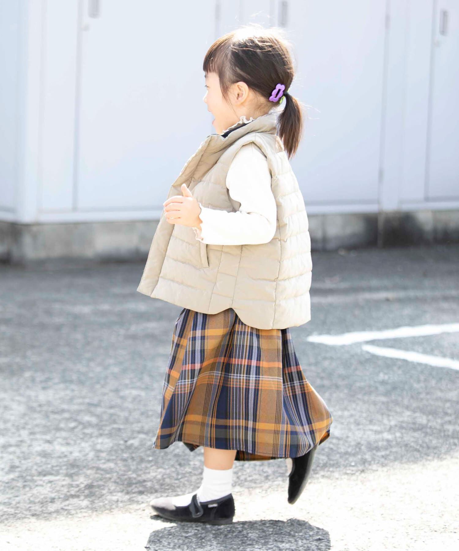 URBAN RESEARCH DOORS「『親子リンク』カラーチェックスカート(KIDS)」|その他|