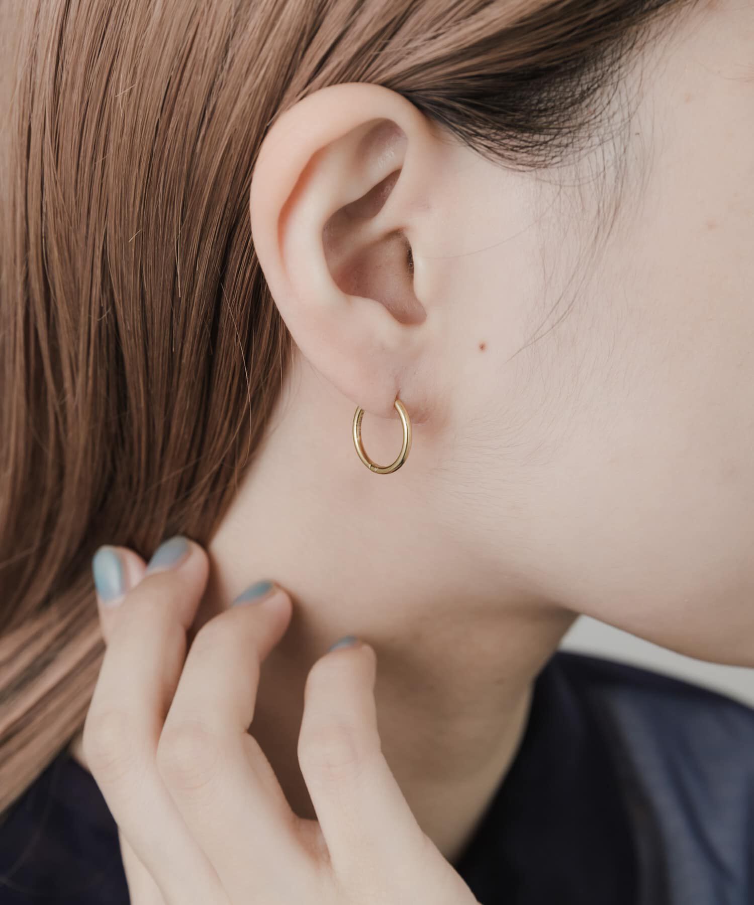 SMELLY「ステンレスミニフープピアス」|ピアス|
