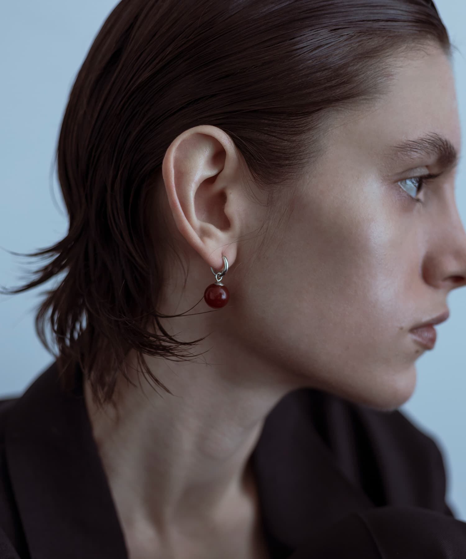 SMELLY「SMELLY so&rsquo;　carnelian sphere pierce」|ピアス|