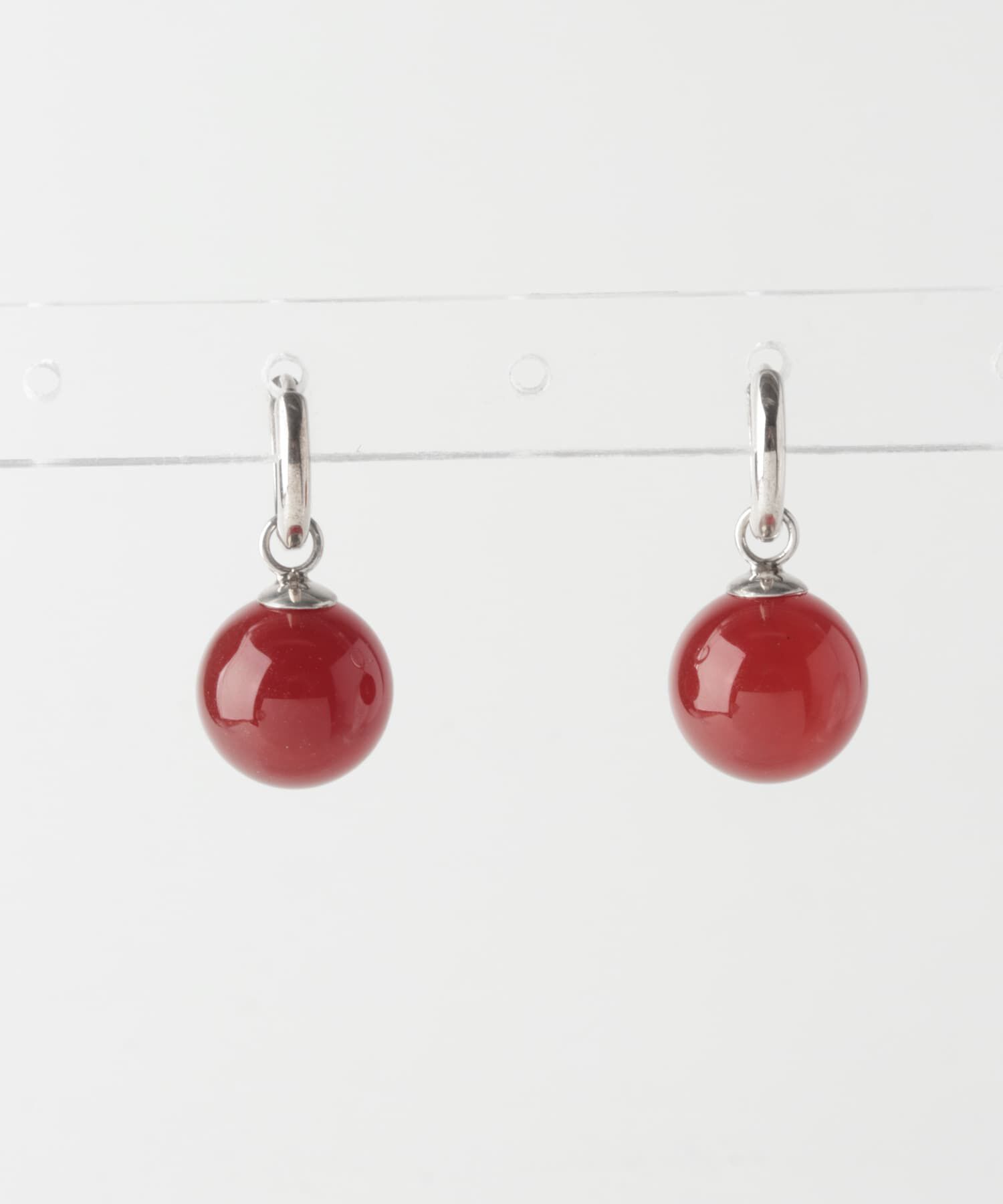 SMELLY「SMELLY so&rsquo;　carnelian sphere pierce」|ピアス|