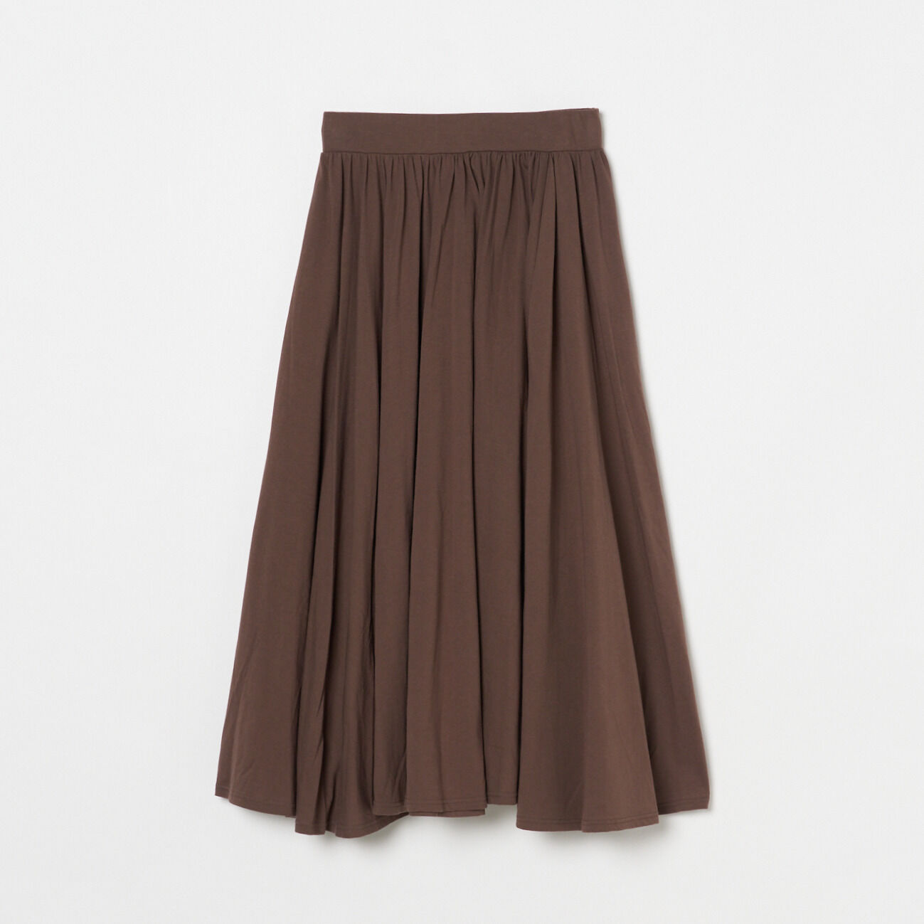HELIOPOLE「HELIOPOLE COTTON JERSEY SKIRT」|スカート|ダークブラウン