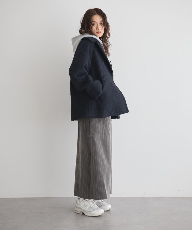 GARAGE OF GOOD CLOTHING「ストライプIラインカーゴスカート」|タイト|
