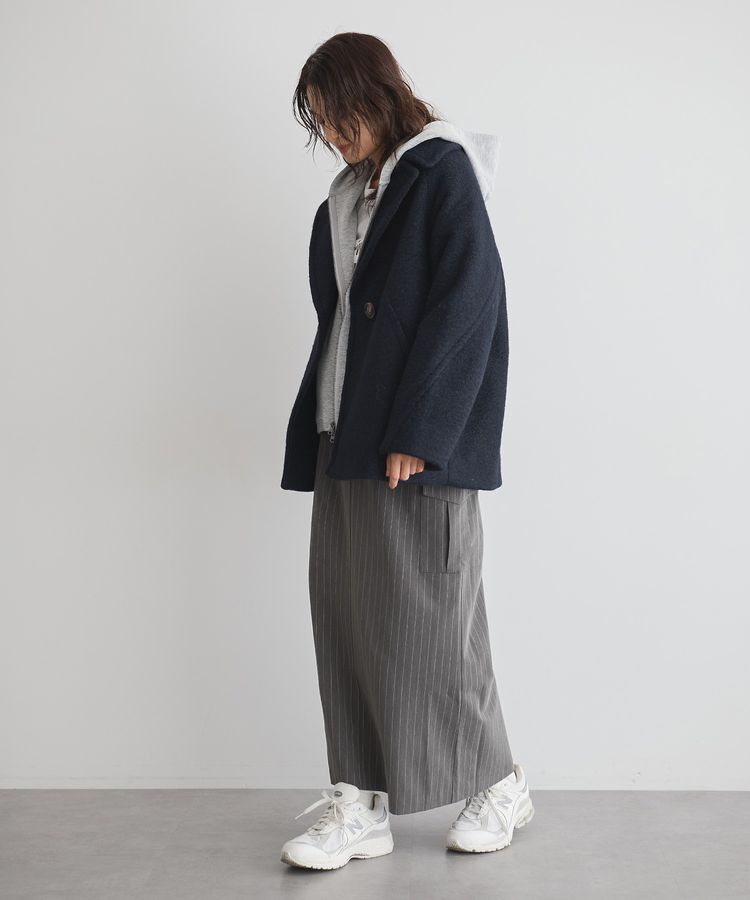GARAGE OF GOOD CLOTHING「ストライプIラインカーゴスカート」|タイト|