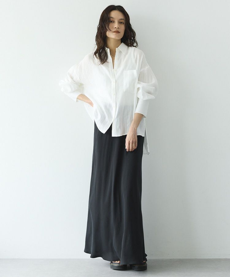 GARAGE OF GOOD CLOTHING「【日本製】キュプラフィブリルバイアスロングスカート」|スカート|