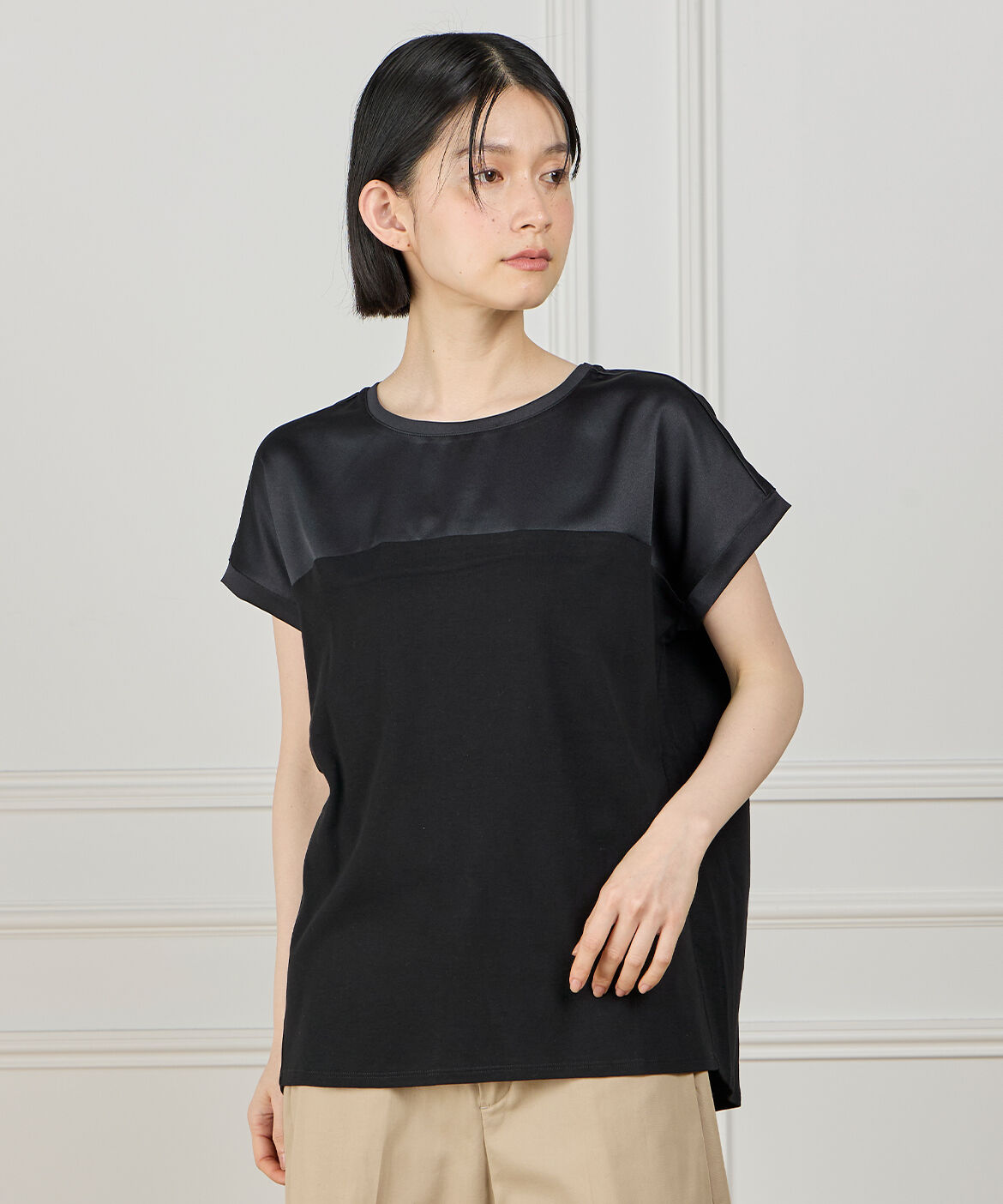 DAY by DAY it&rsquo;s international「サテン切り替えドルマンプルオーバー《スビン綿MIXフライス》」|Tシャツ・カットソー|