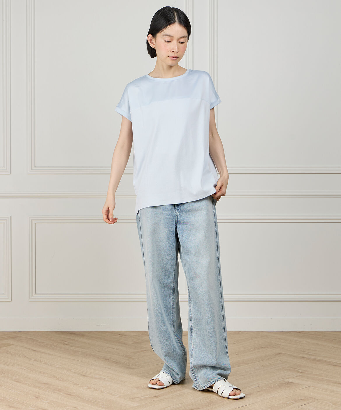 DAY by DAY it&rsquo;s international「サテン切り替えドルマンプルオーバー《スビン綿MIXフライス》」|Tシャツ・カットソー|