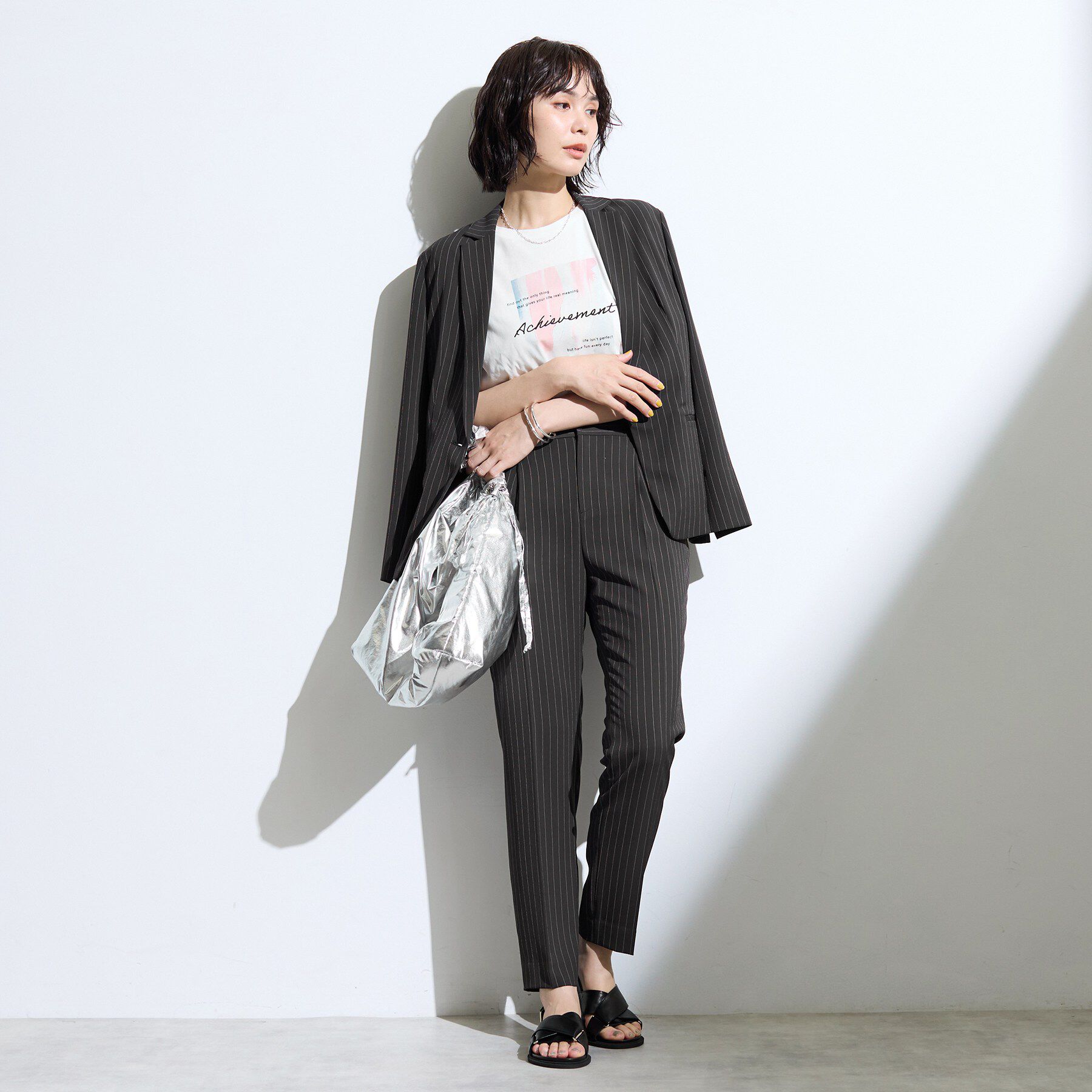 INDIVI「【初秋/UVケア/着る日傘】テーパードパンツ」|その他|