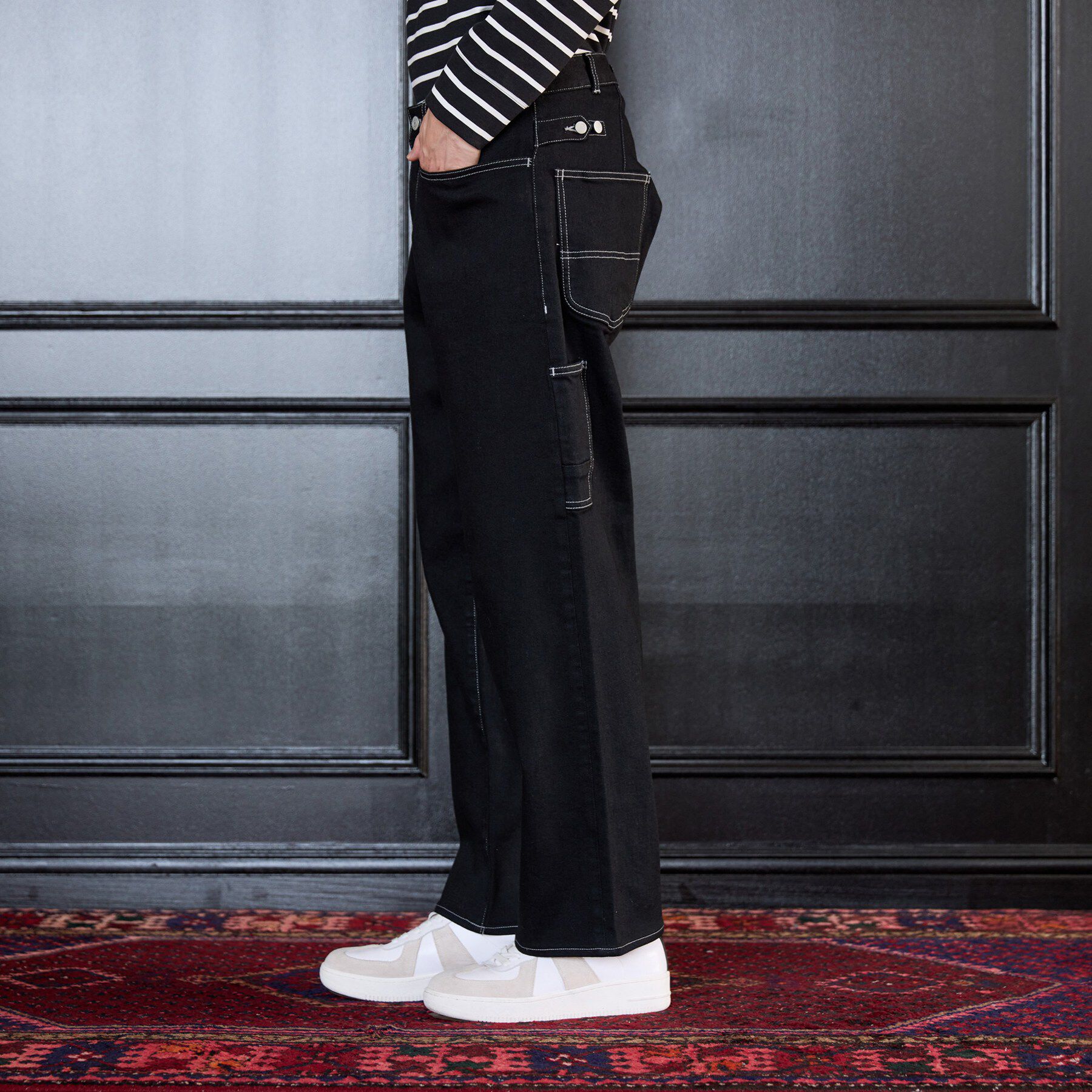 TAKEO KIKUCHI「【BOWLER HAT LABEL】エクスプローラーブラックデニムパンツ」|デニム|