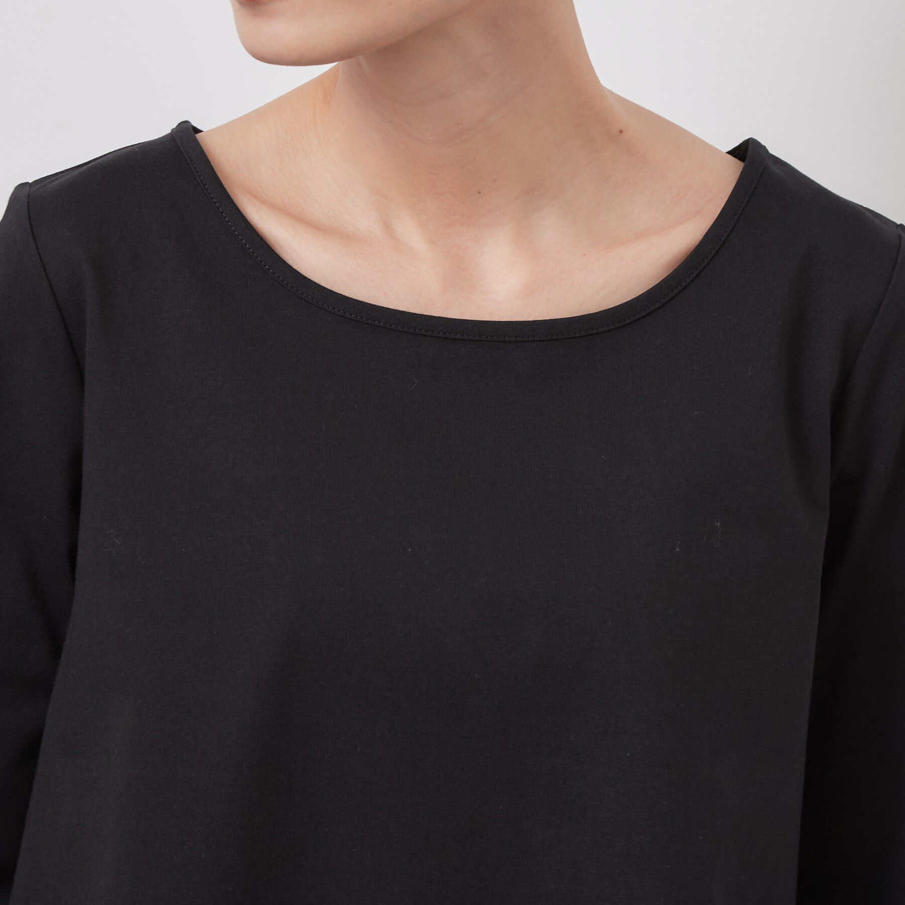 OPAQUE.CLIP「裾レースドッキングカットソー【洗濯機OK】」|Tシャツ・カットソー|