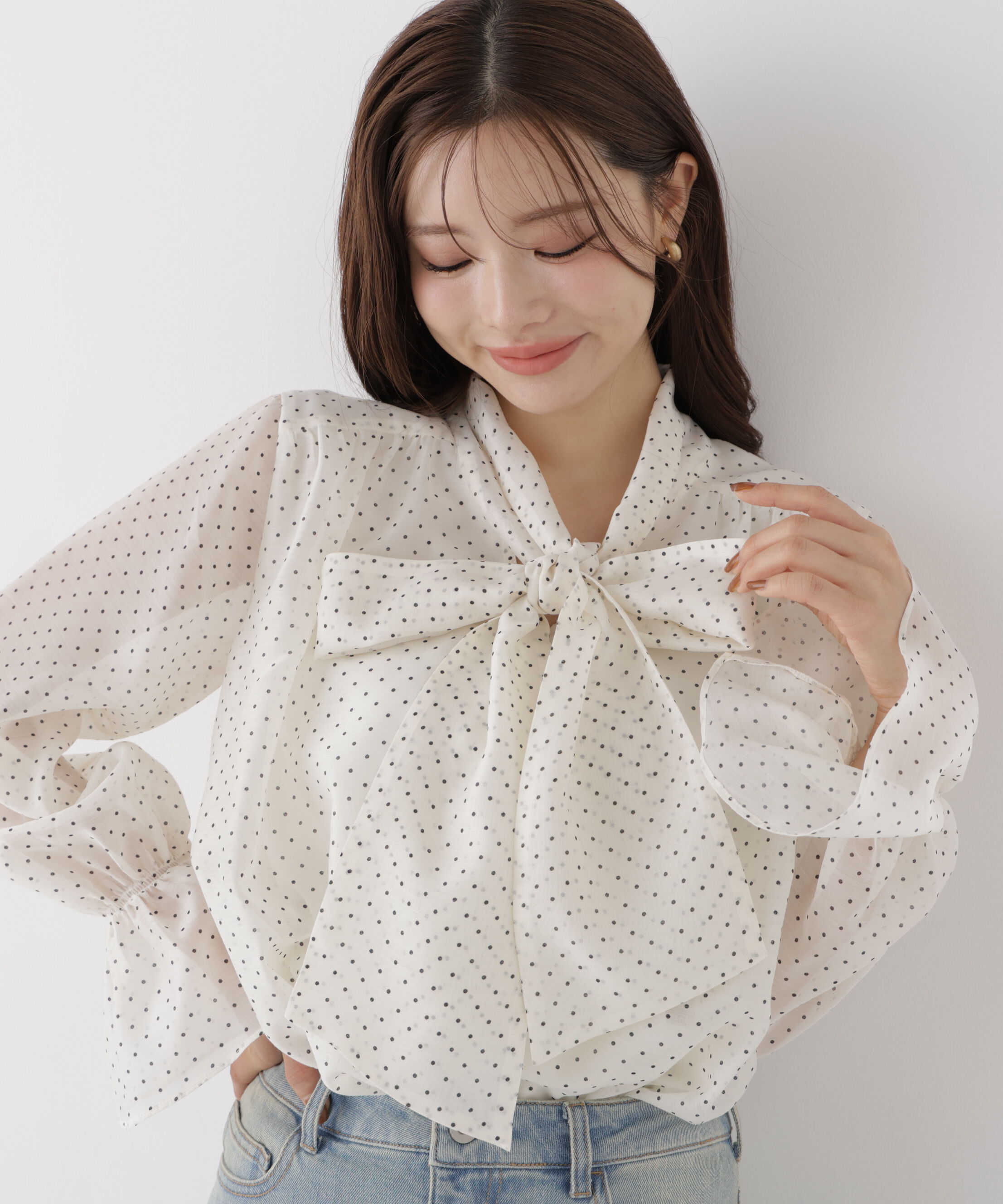 PROPORTION BODY DRESSING「ビッグリボンブラウス」|シャツ・ブラウス|