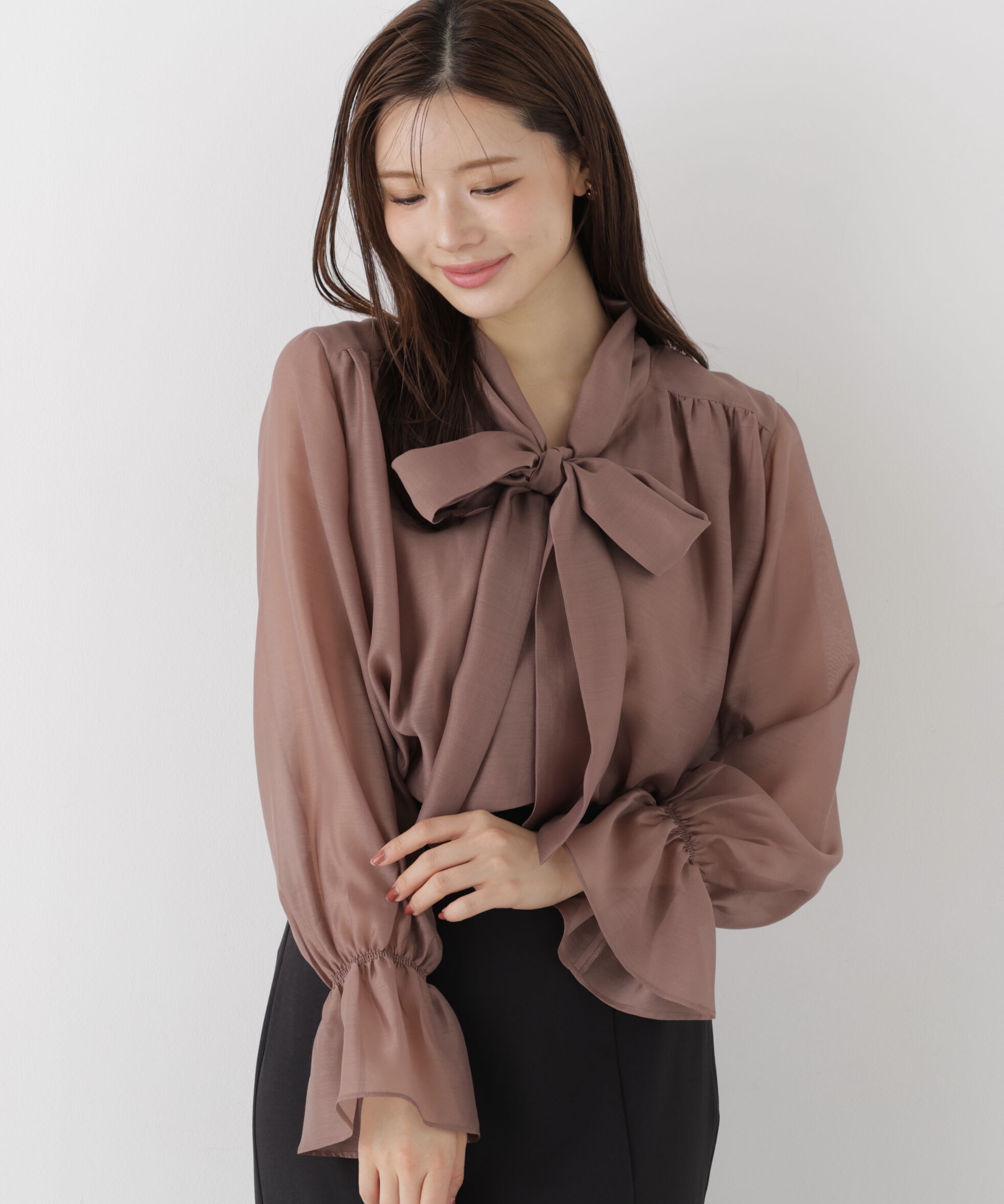 PROPORTION BODY DRESSING「ビッグリボンブラウス」|シャツ・ブラウス|