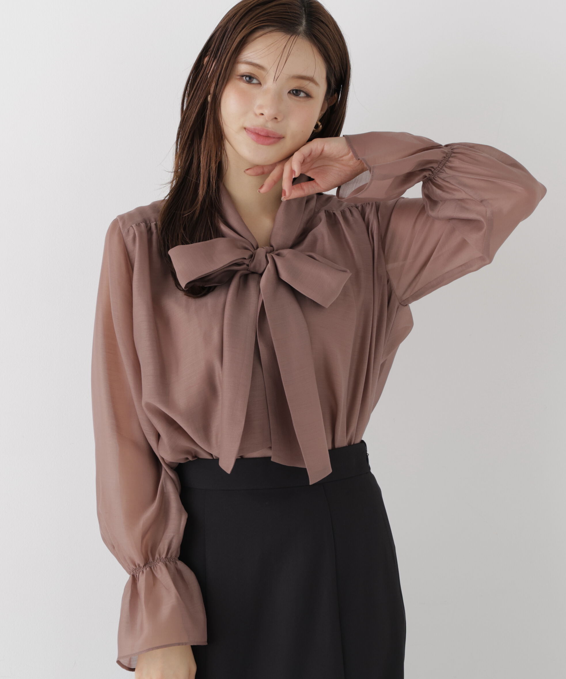 PROPORTION BODY DRESSING「ビッグリボンブラウス」|シャツ・ブラウス|