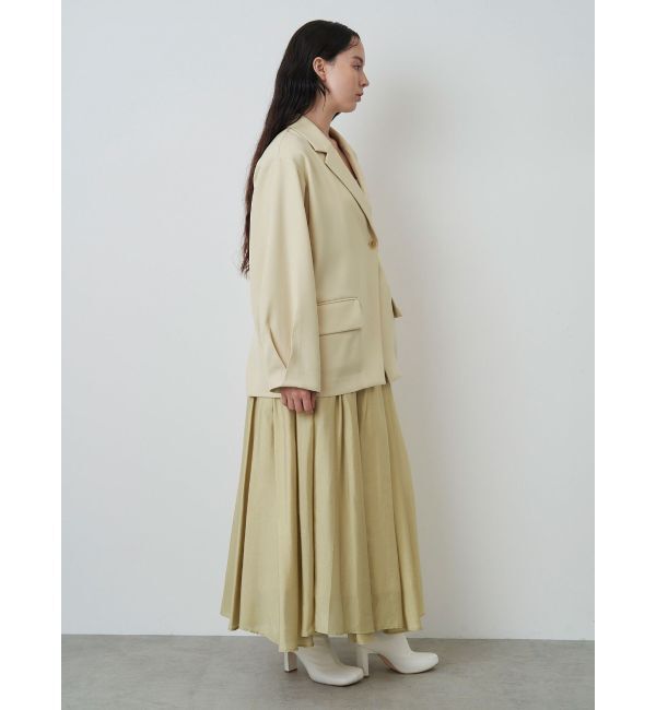 ELENDEEK「SHEER BLOCK FLARED SK」|スカート|