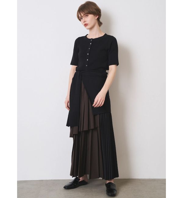ELENDEEK「COLOR BLOCK PLEATS SK」|スカート|