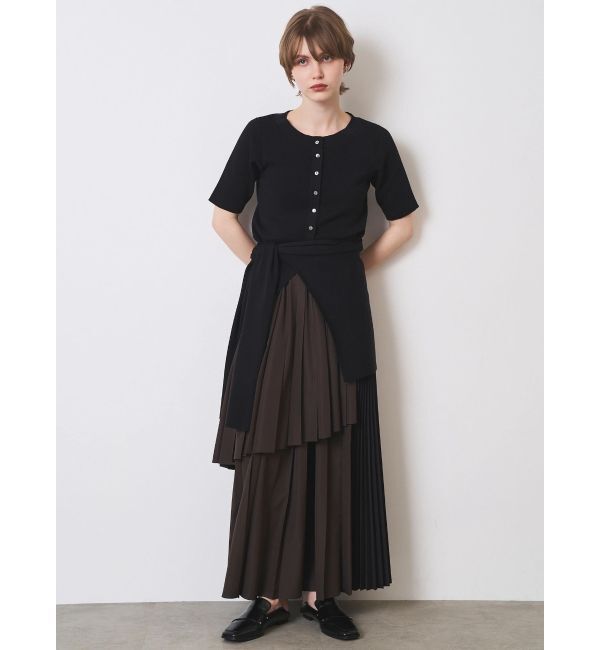 ELENDEEK「COLOR BLOCK PLEATS SK」|スカート|