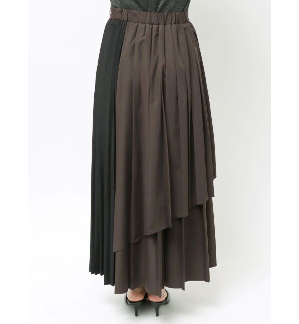 ELENDEEK「COLOR BLOCK PLEATS SK」|スカート|