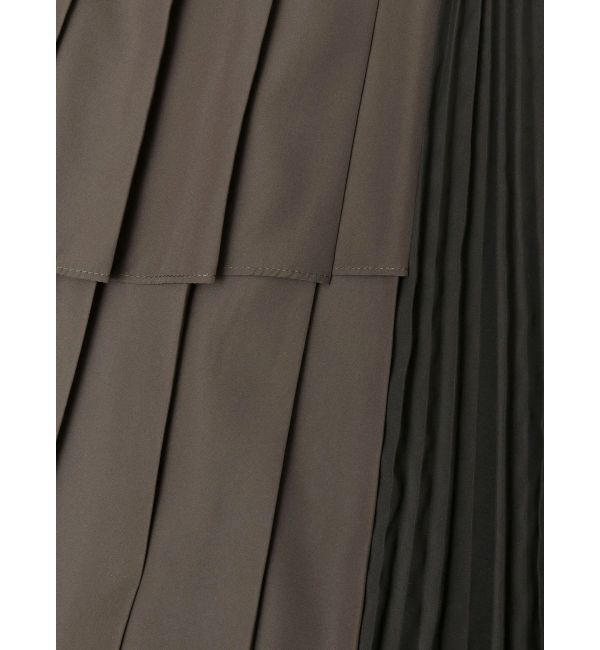ELENDEEK「COLOR BLOCK PLEATS SK」|スカート|