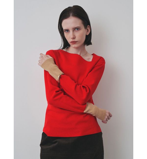 ELENDEEK「【Kaori Iseki&times;ELENDEEK】ASYMMETRY NECK KT」|ニット・セーター|