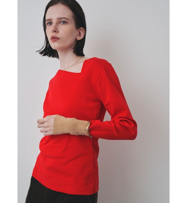 ELENDEEK「【Kaori Iseki&times;ELENDEEK】ASYMMETRY NECK KT」|ニット・セーター|