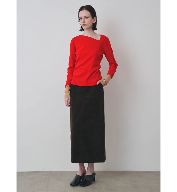 ELENDEEK「【Kaori Iseki&times;ELENDEEK】ASYMMETRY NECK KT」|ニット・セーター|