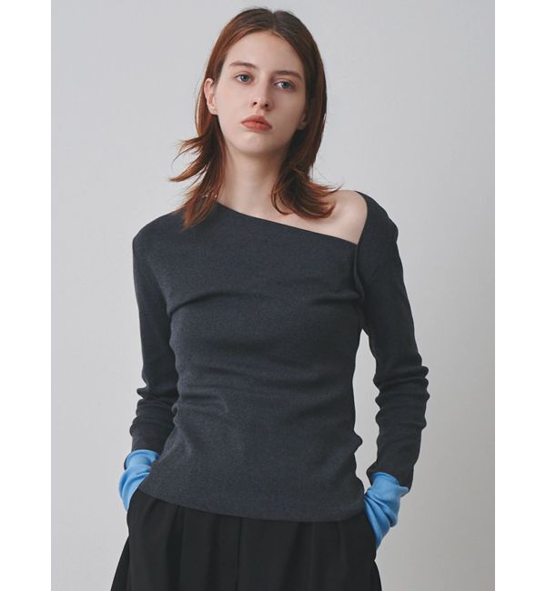 ELENDEEK「【Kaori Iseki&times;ELENDEEK】ASYMMETRY NECK KT」|ニット・セーター|
