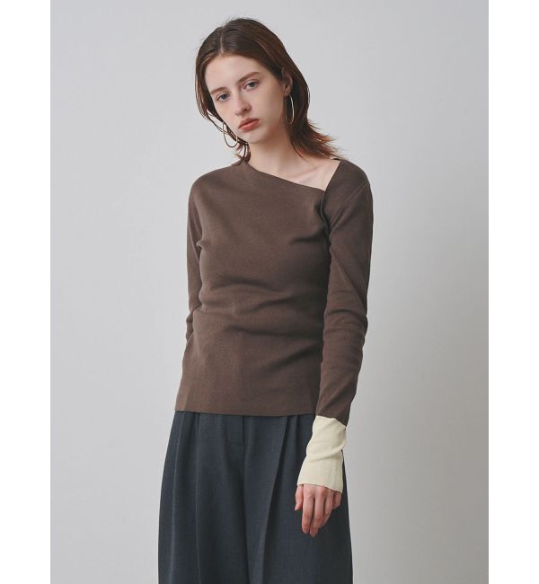 ELENDEEK「【Kaori Iseki&times;ELENDEEK】ASYMMETRY NECK KT」|ニット・セーター|