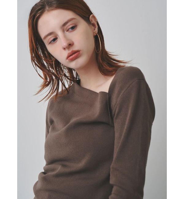 ELENDEEK「【Kaori Iseki&times;ELENDEEK】ASYMMETRY NECK KT」|ニット・セーター|