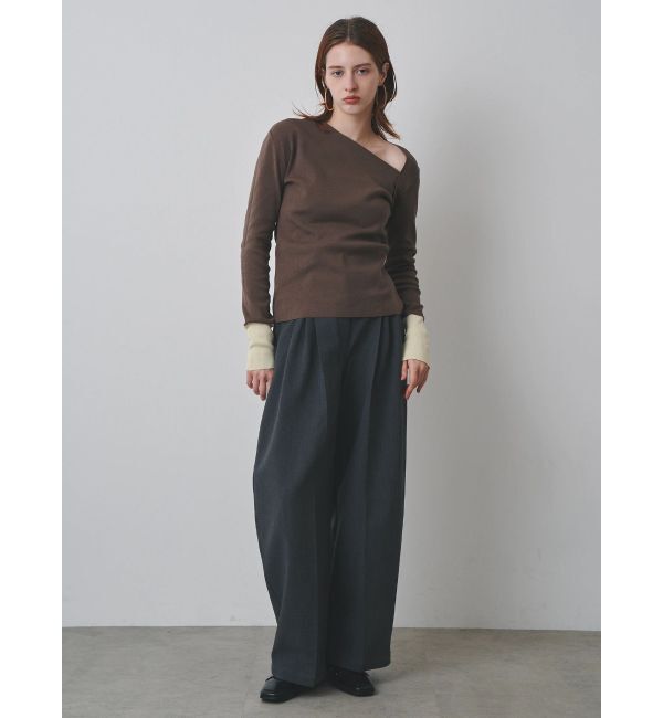 ELENDEEK「【Kaori Iseki&times;ELENDEEK】ASYMMETRY NECK KT」|ニット・セーター|