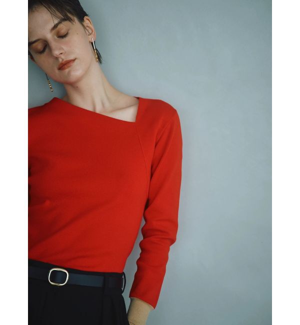 ELENDEEK「【Kaori Iseki&times;ELENDEEK】ASYMMETRY NECK KT」|ニット・セーター|