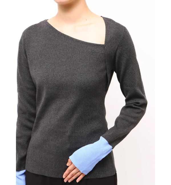 ELENDEEK「【Kaori Iseki&times;ELENDEEK】ASYMMETRY NECK KT」|ニット・セーター|