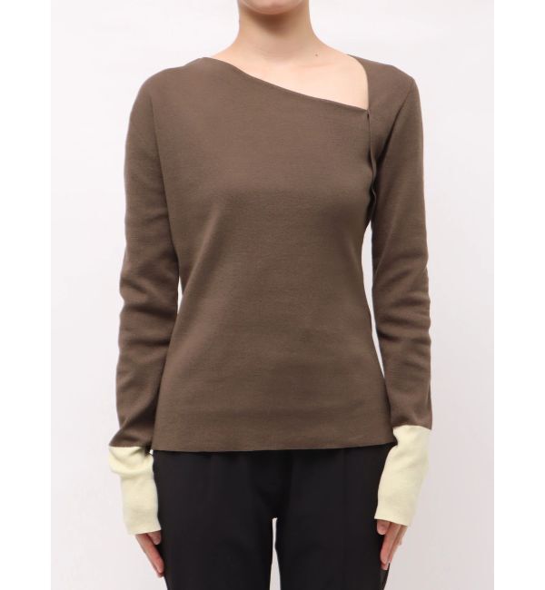 ELENDEEK「【Kaori Iseki&times;ELENDEEK】ASYMMETRY NECK KT」|ニット・セーター|