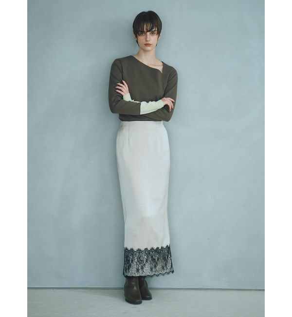 ELENDEEK「【Kaori Iseki&times;ELENDEEK】ASYMMETRY NECK KT」|ニット・セーター|