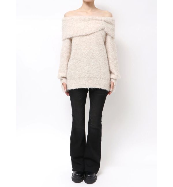 EMODA「TUCK OFF SHOULDER KNIT」|ニット・セーター|