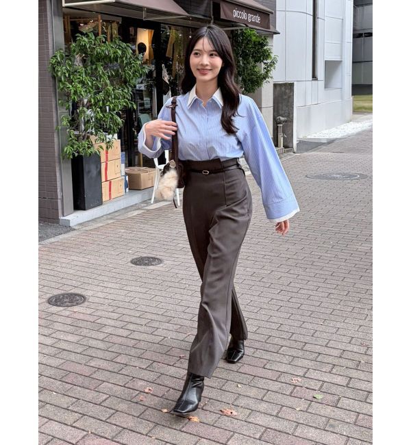 LAGUNAMOON「【POLO BCSコラボ】【マシンウォッシャブル】ボウタイシャツ」|シャツ・ブラウス|