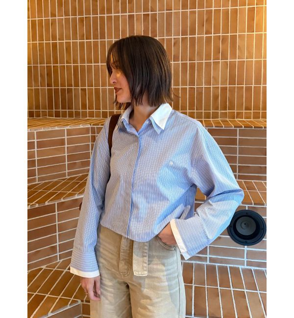 LAGUNAMOON「【POLO BCSコラボ】【マシンウォッシャブル】ボウタイシャツ」|シャツ・ブラウス|