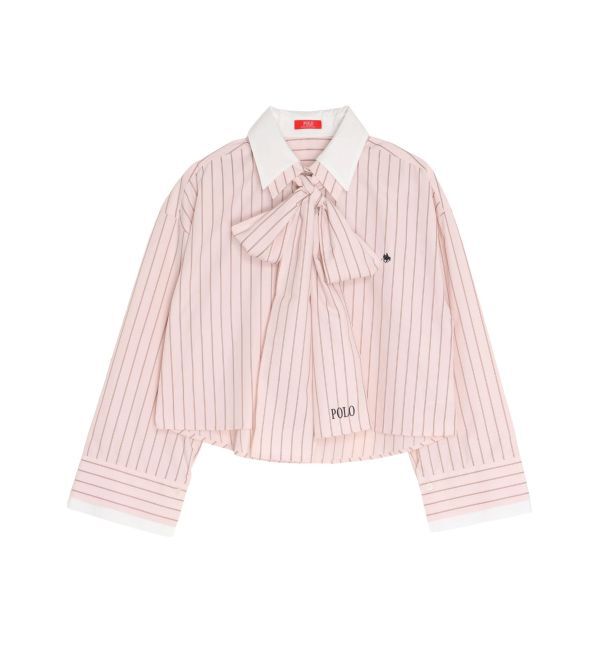 LAGUNAMOON「【POLO BCSコラボ】【マシンウォッシャブル】ボウタイシャツ」|シャツ・ブラウス|