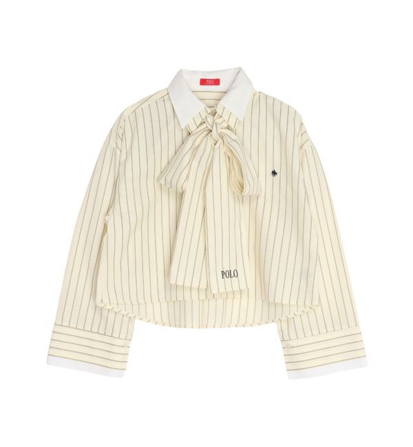 LAGUNAMOON「【POLO BCSコラボ】【マシンウォッシャブル】ボウタイシャツ」|シャツ・ブラウス|
