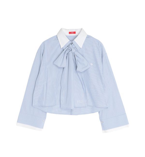 LAGUNAMOON「【POLO BCSコラボ】【マシンウォッシャブル】ボウタイシャツ」|シャツ・ブラウス|