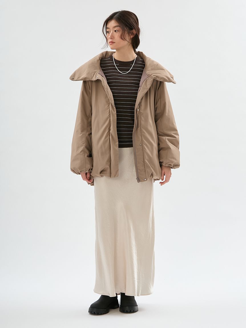 emmi atelier「ウエストゴムシャイニーナロースカート」|スカート|