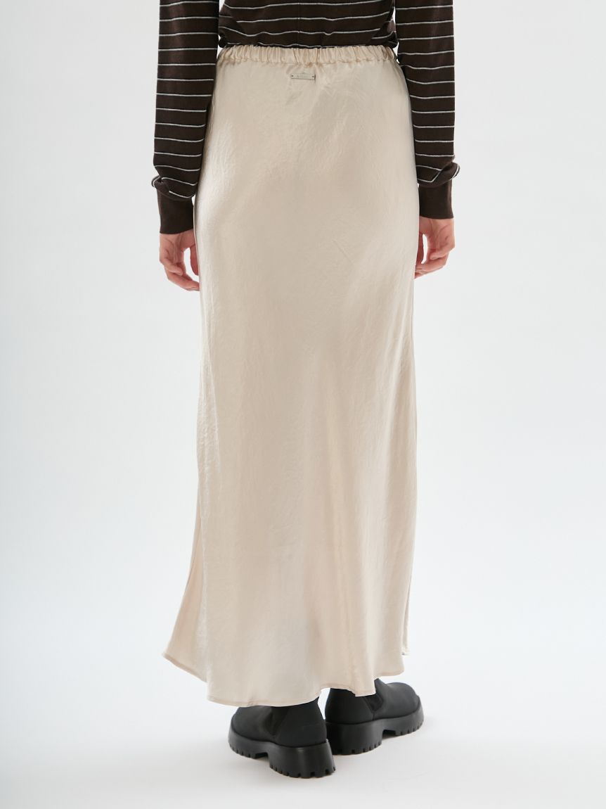 emmi atelier「ウエストゴムシャイニーナロースカート」|スカート|