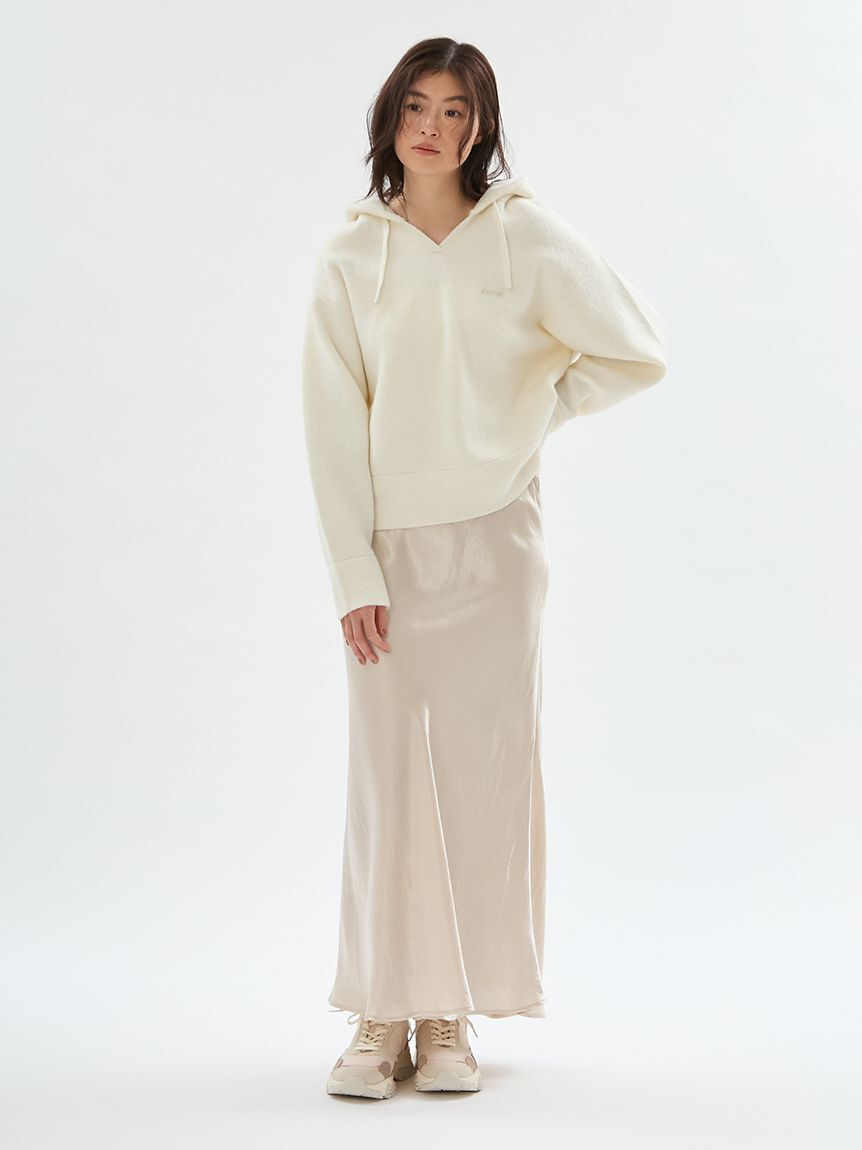 emmi atelier「ウエストゴムシャイニーナロースカート」|スカート|